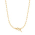 Gold Knot T Bar Chain Necklace